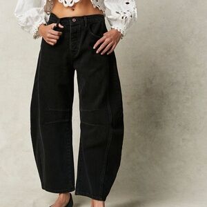 Free People Barrel Jeans